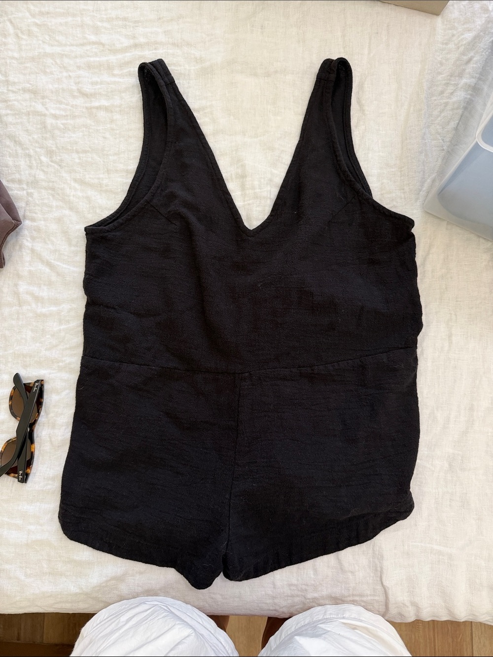 Mikoh Black One-Piece Swim Romper